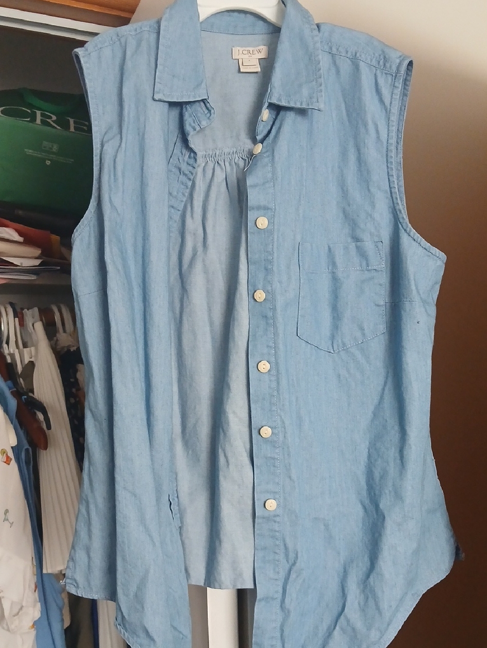 J Crew Denim Sleeveless Top